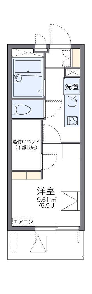 レオパレスWAO WAO(1K/4階)の間取り写真