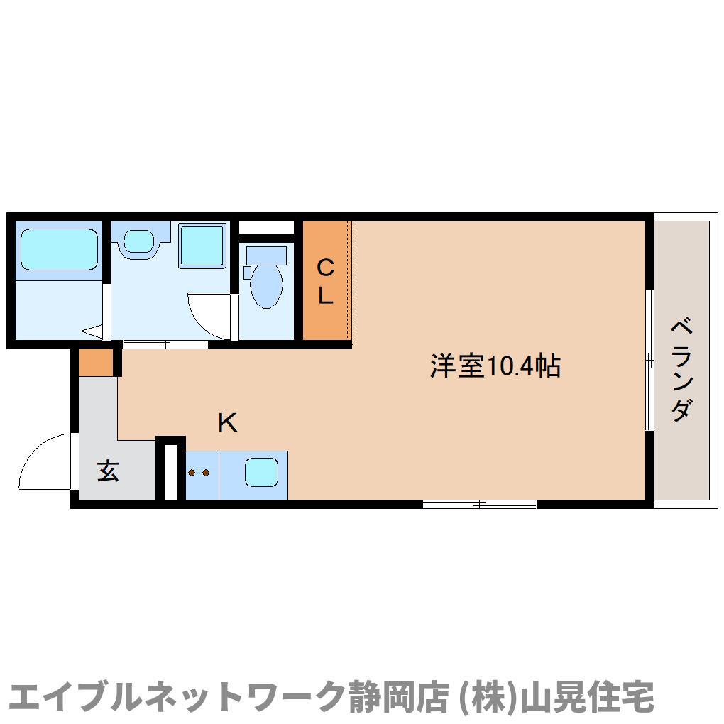 ティアラ ハピネス(ワンルーム/1階)の間取り写真
