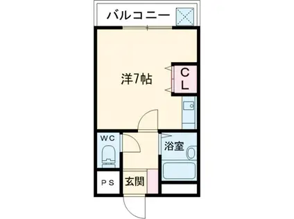 新大ビル三条大路(ワンルーム/3階)の間取り写真