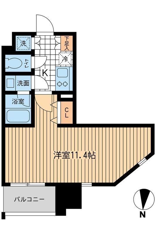KDXレジデンス大山(1K/9階)の間取り写真