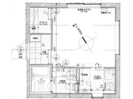 EDIT月島(1K/2階)の間取り写真