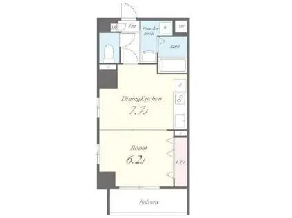 TSIIマンション(1DK/5階)の間取り写真