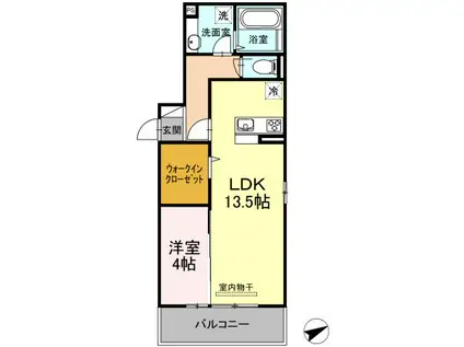 LIEU DE REPOS(1LDK/3階)の間取り写真