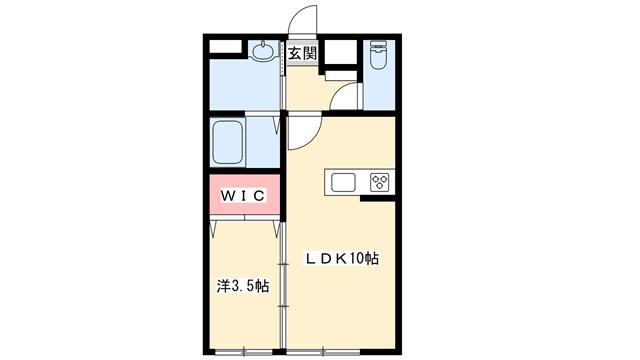 シャルマンプレイス(1LDK/1階)の間取り写真