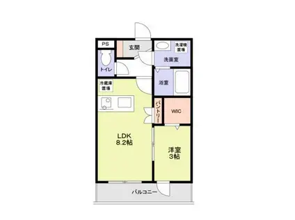 FOREST MAISON 池袋(1LDK/3階)の間取り写真