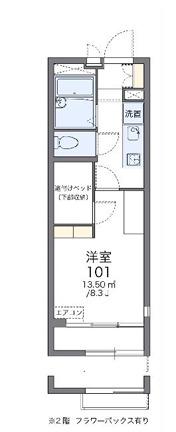 レオパレスウイスタリア(1K/2階)の間取り写真