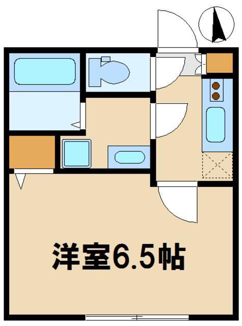 ベリプトつつじヶ丘(1K/3階)の間取り写真