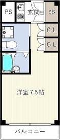 INOVE千里万博公園(ワンルーム/3階)の間取り写真