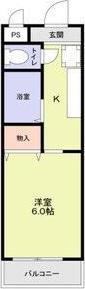 リバーランド堺東(ワンルーム/3階)の間取り写真