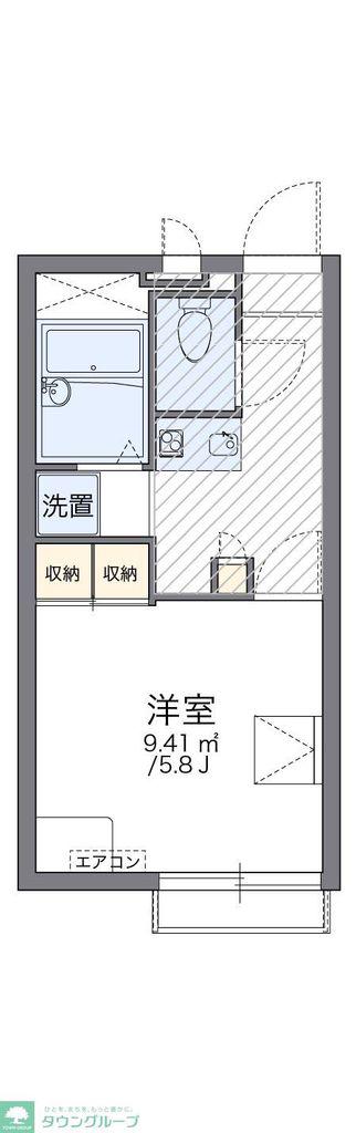 レオパレス宮ノ前(1K/2階)の間取り写真