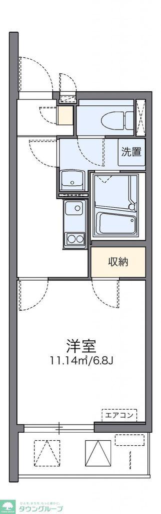 レオネクストアンジュール品川(1K/3階)の間取り写真