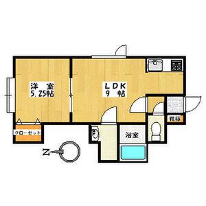 カルムヒルズ(1LDK/3階)の間取り写真