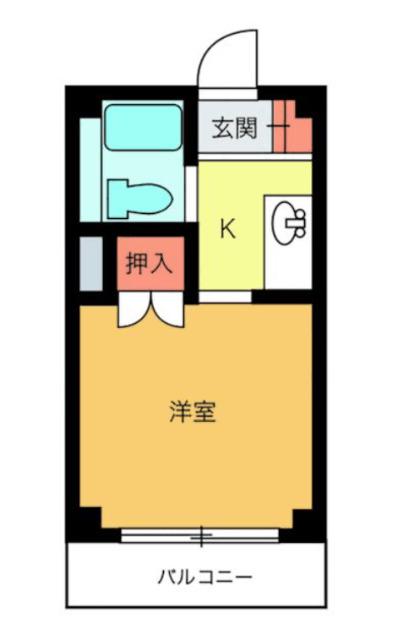 サンスター第一マンション(1K/3階)の間取り写真