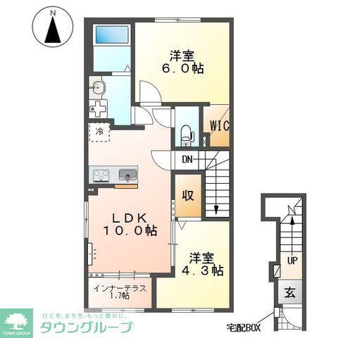 エテルナ(2LDK/2階)の間取り写真
