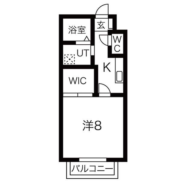 サン・FRIENDS1(1K/1階)の間取り写真