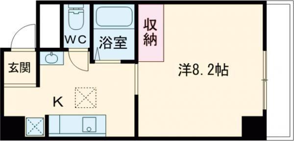フクダ不動産新大宮マンション(1K/3階)の間取り写真