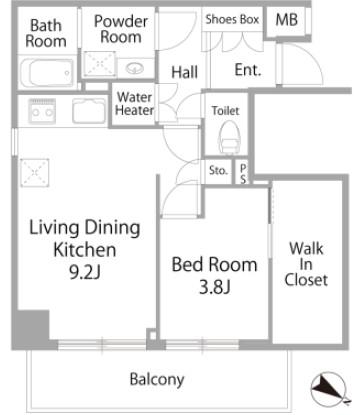 イトーピア渋谷桜ヶ丘(1LDK/8階)の間取り写真