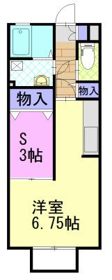 グリーンヒル上戸祭(1SK/1階)の間取り写真