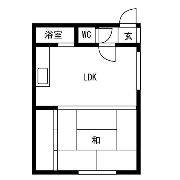 ハイツプリンス(1LDK/3階)の間取り写真