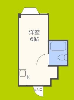 ラパンジール都島(ワンルーム/2階)の間取り写真