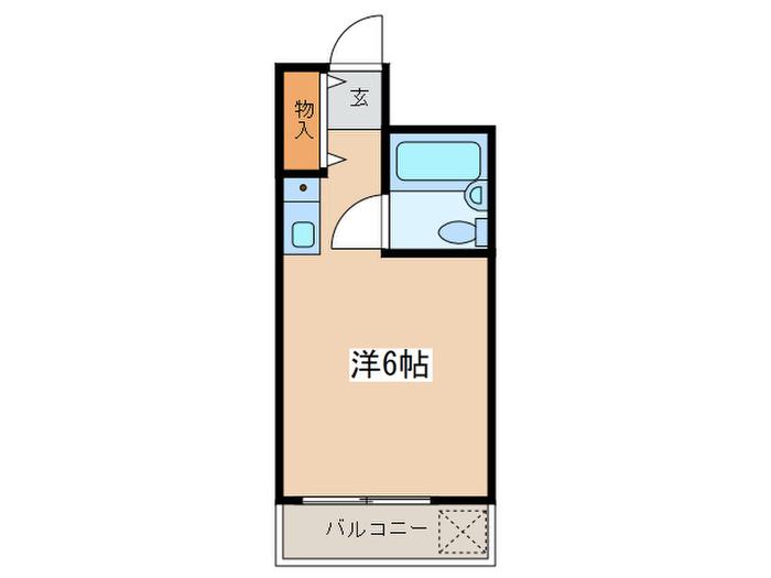 スターホームズ井土ヶ谷Ⅱ(ワンルーム/1階)の間取り写真