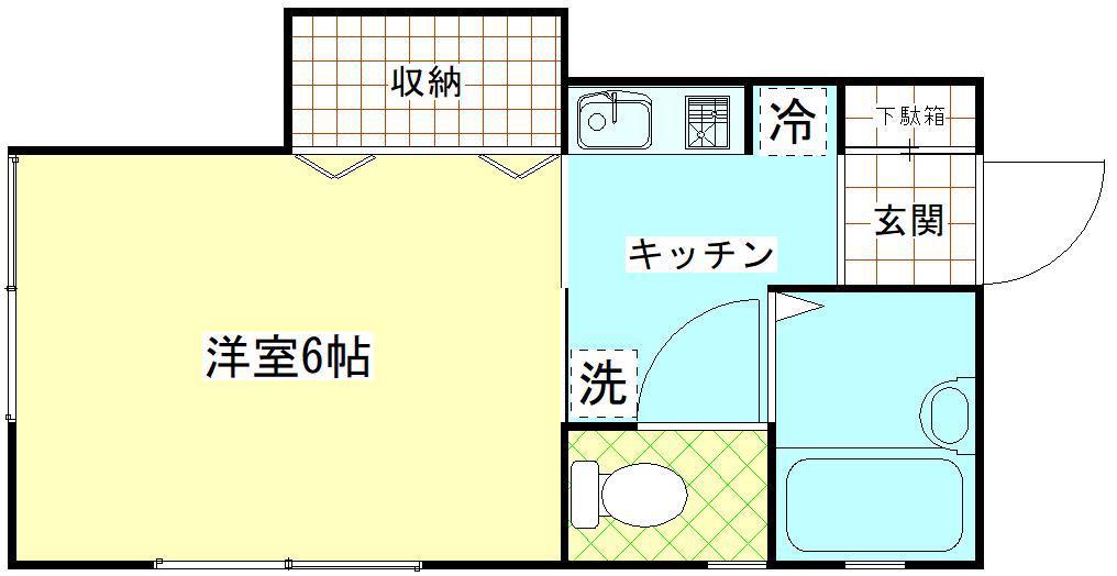 センチュリーハイツ(1K/1階)の間取り写真