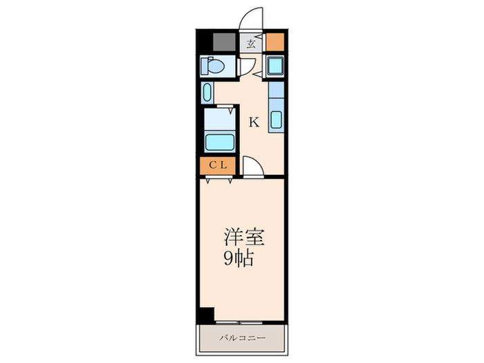 ナセールありなが(1K/2階)の間取り写真