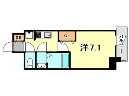 フレシール昭和通(1K/5階)の間取り写真