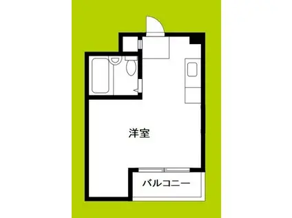 シャトー第3今里(ワンルーム/5階)の間取り写真