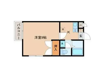 STAYニュータイプビル(1K/4階)の間取り写真