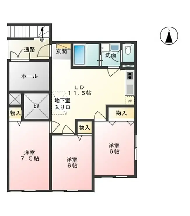 グラシア梅田 1階階 間取り