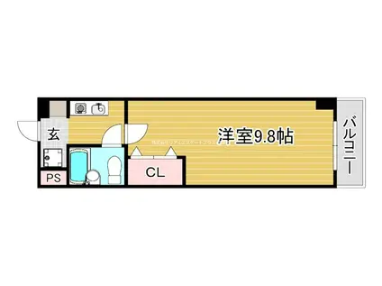 カレッジハウス奥井(1K/1階)の間取り写真