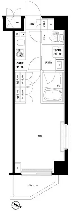 ルーブル蓮根 2階階 間取り