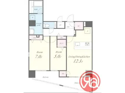 ＪＲ大阪環状線 玉造駅(ＪＲ) 徒歩5分 9階建 築13年(3LDK/9階)の間取り写真