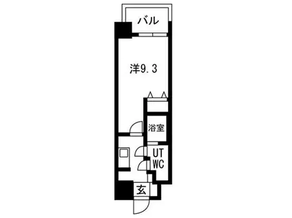 GLUCK MAISON S(1K/4階)の間取り写真
