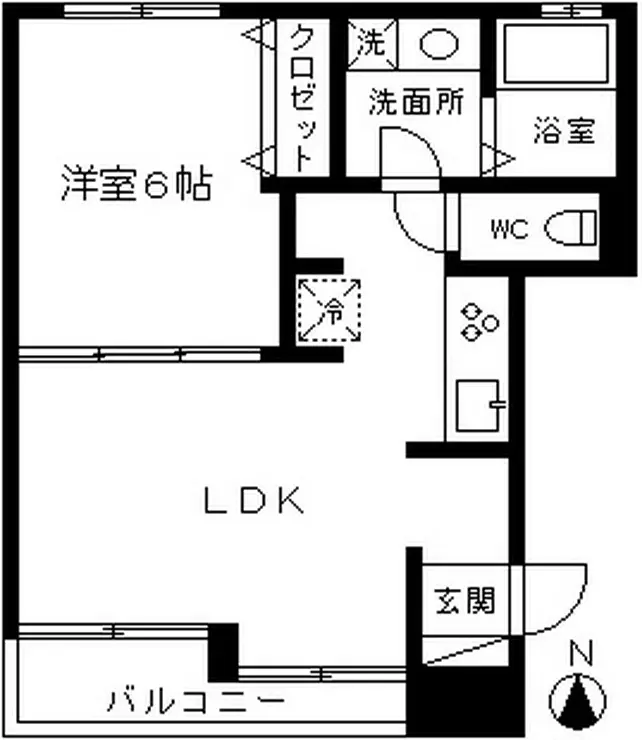 ラフォーレ大倉山伍番館 1階階 間取り