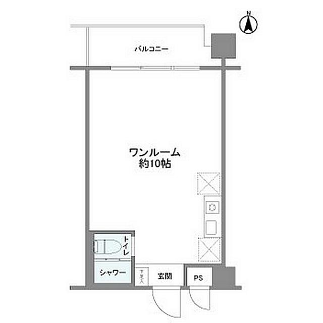 静鉄音羽ビル(ワンルーム/3階)の間取り写真