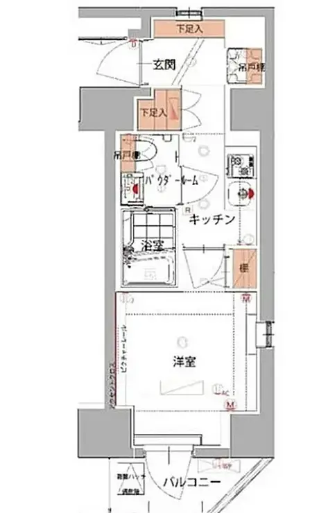 ハーモニーレジデンス五反田 3階階 間取り