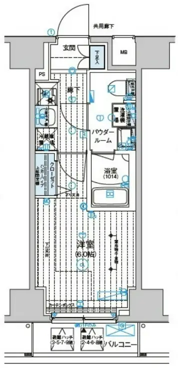 メインステージ千住中居町 1階階 間取り