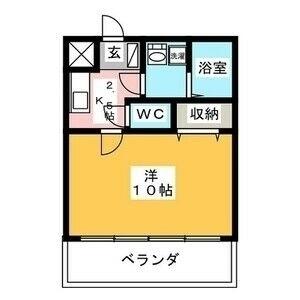 I.S.M II(1K/3階)の間取り写真