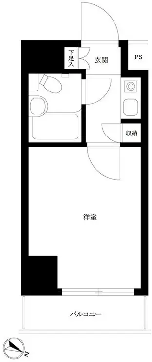 グローリア初穂椎名町 1階階 間取り