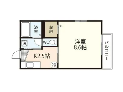 ドエルまさもとA棟(1K/1階)の間取り写真