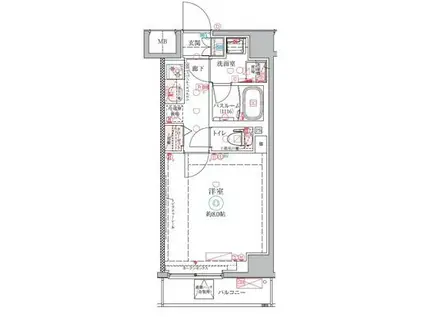 クレヴィスタ梅島(1K/1階)の間取り写真