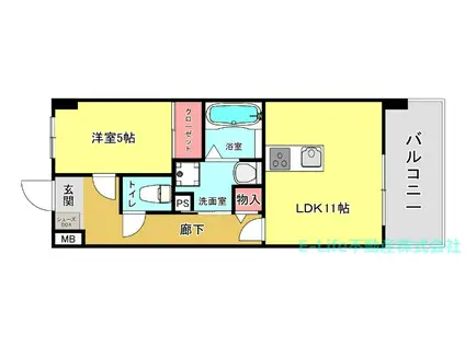 CHANGE.BLD(1LDK/3階)の間取り写真