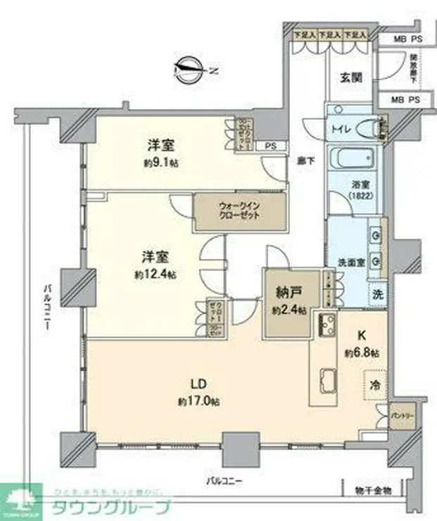 グランドミッドタワーズ大宮フォレストタワー 28階階 間取り