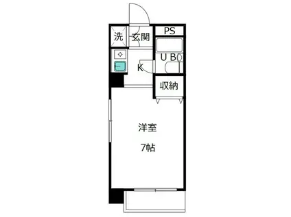 朝日プラザ金沢大手町(1K/3階)の間取り写真