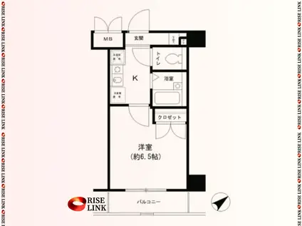 T&G東池袋マンション(1K/8階)の間取り写真