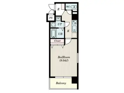 モードワン・鴨田(1K/3階)の間取り写真