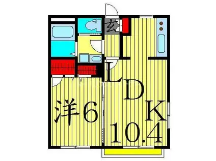 メゾン ブレスト(1LDK/1階)の間取り写真