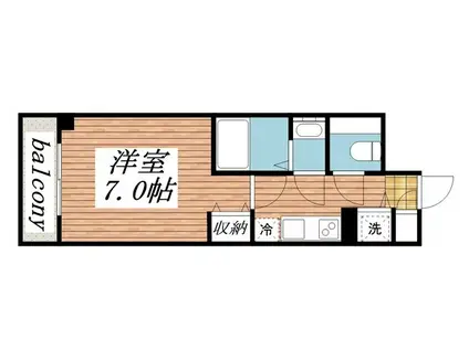 メゾン・ド・ヴィレ荻窪(1K/1階)の間取り写真